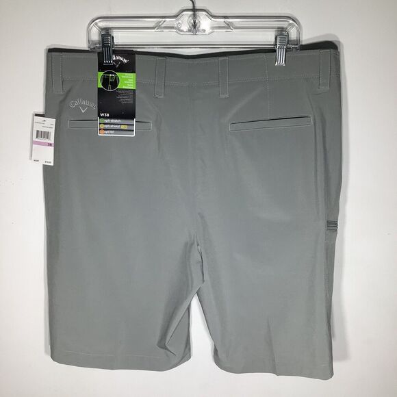 Callaway Mens Opti Stretch Golf Shorts Gray Size 38 NWT - Picture 3 of 9